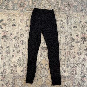 lululemon athletica Black Patterned Leggings